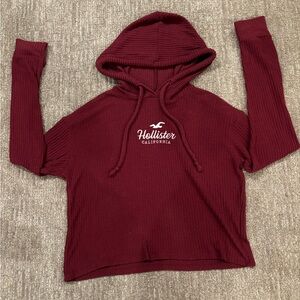 Hollister Cropped Hooded Sweater